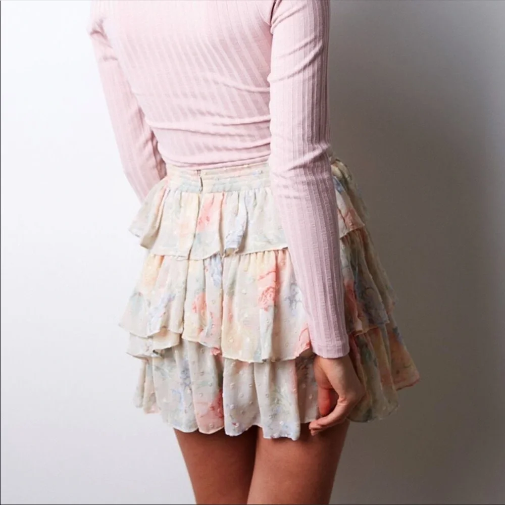 ✨NWT | Bardot X Revolve | Dobby Gypsy Skirt - Picture 3 of 12